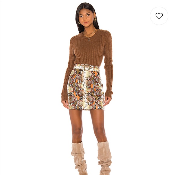 SNAKE SKIN SKIRT “Bennett”-Song of Style REVOLVE - Picture 3 of 8